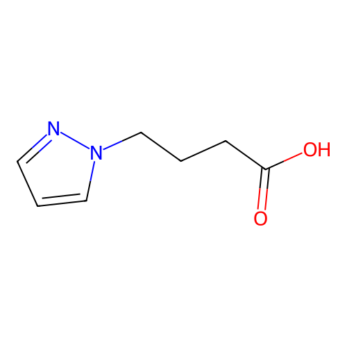 Pyrazole-1-butyric acid structure
