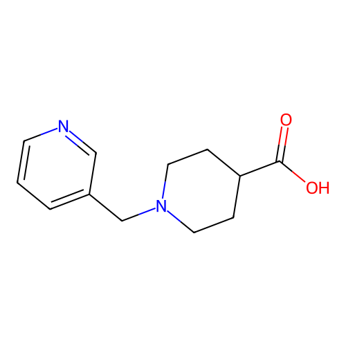 1-(Pyridin-3-ylmethyl)piperidine-4-carboxylic acid structure