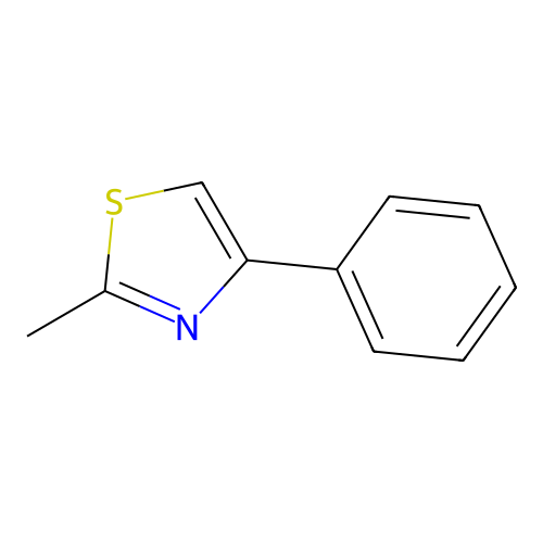 2-Methyl-4-phenyl-1,3-thiazole structure