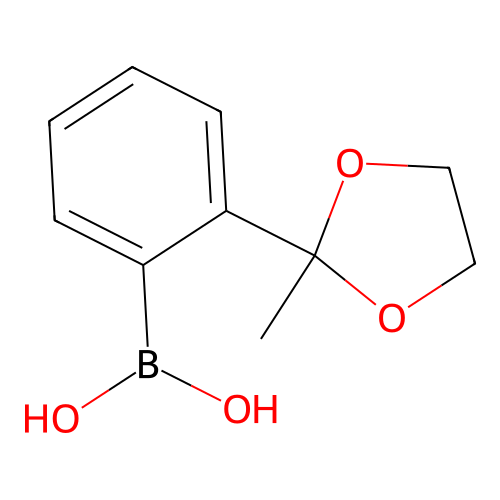 2-(2-Methyl-1,3-dioxolan-2-yl)phenylboronic acid structure