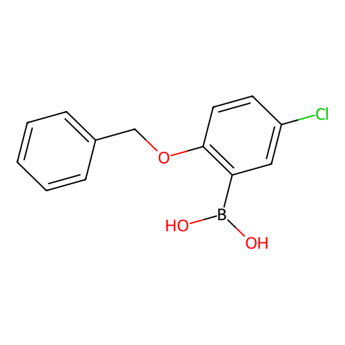 2-Benzyloxy-5-chlorobenzeneboronic acid structure