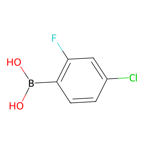(4-Chloro-2-fluorophenyl)boronic acid structure