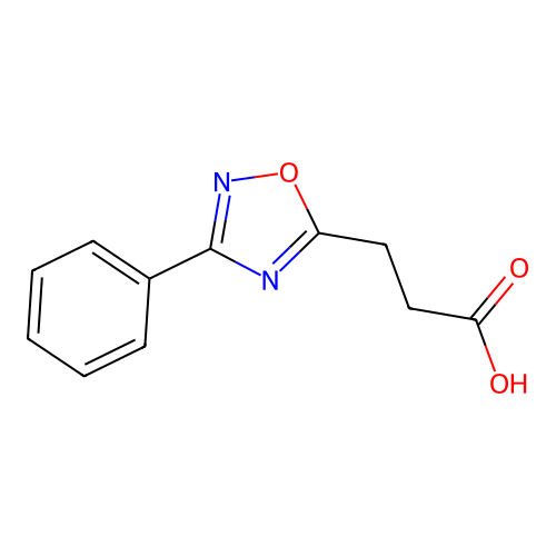 3-(3-Phenyl-1,2,4-oxadiazol-5-yl)propionic acid structure
