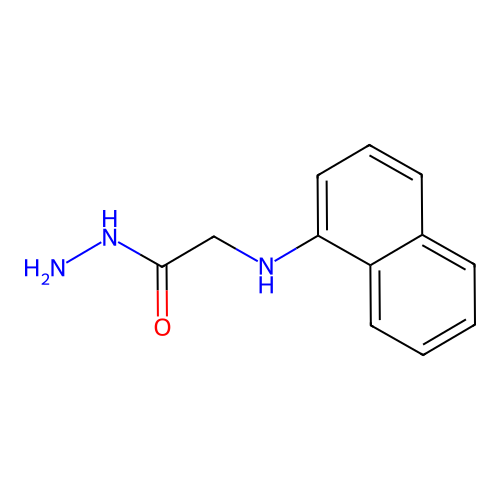 2-(1-Naphthylamino)acetohydrazide structure