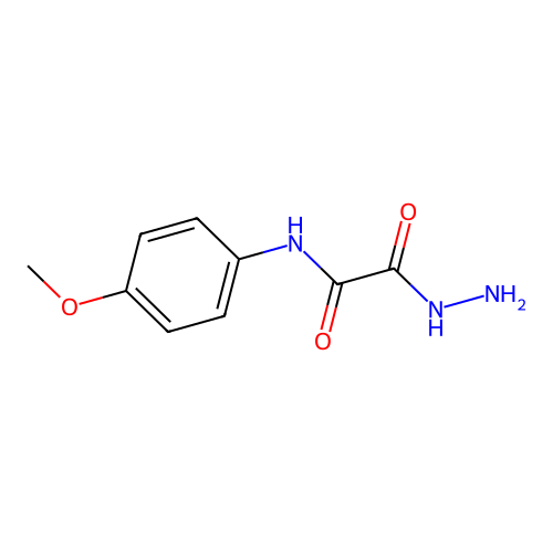 2-Hydrazinyl-N-(4-methoxyphenyl)-2-oxoacetamide structure
