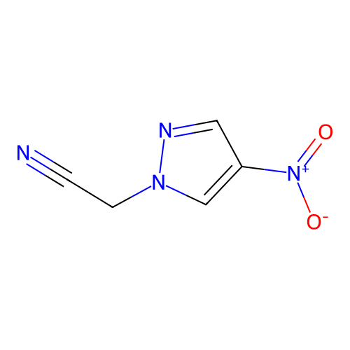 (4-nitro-1H-pyrazol-1-yl)acetonitrile structure