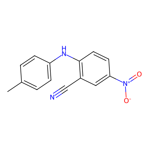2-[(4-Methylphenyl)amino]-5-nitrobenzonitrile structure