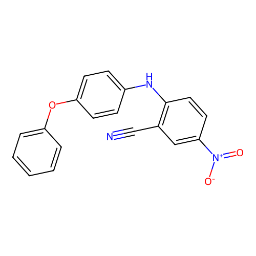 5-Nitro-2-[(4-phenoxyphenyl)amino]benzonitrile structure