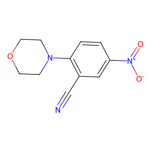 2-Morpholino-5-nitrobenzonitrile structure