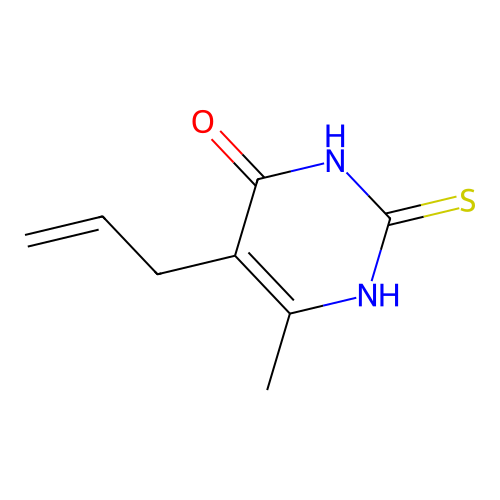 Uracil, 5-allyl-6-methyl-2-thio- structure