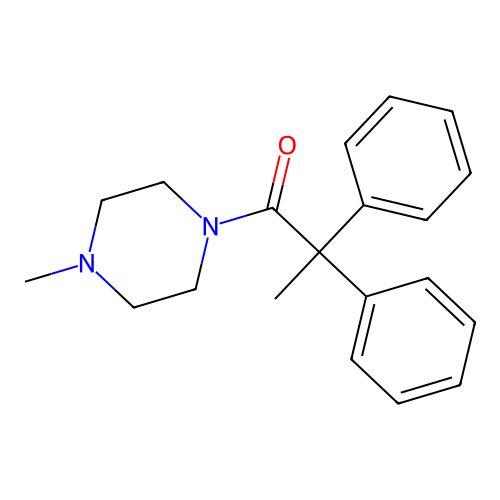 1-(4-Methylpiperazin-1-yl)-2,2-diphenylpropan-1-one structure