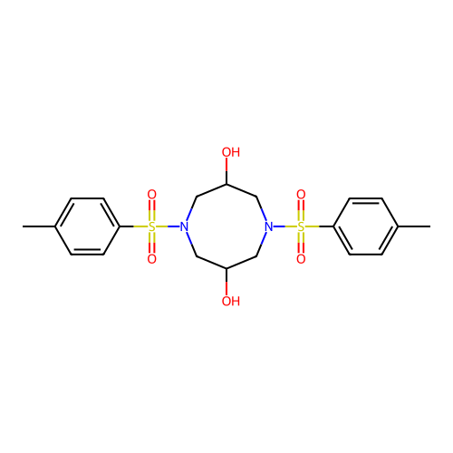 1,5-Diazocine-3,7-diol, octahydro-1,5-bis[(4-methylphenyl)sulfonyl]- structure