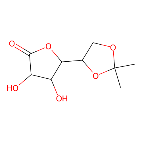 5,6-Isopropylidene-d-manno-1,4-lactone structure