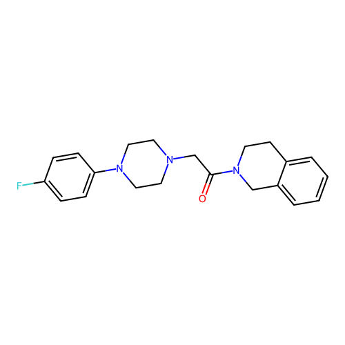 1-(3,4-dihydroisoquinolin-2(1H)-yl)-2-(4-(4-fluorophenyl)piperazin-1-yl)ethanone structure