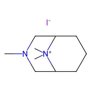 3-Aza-9-azoniabicyclo(3.3.1)nonane, 3,9,9-trimethyl-, iodide structure
