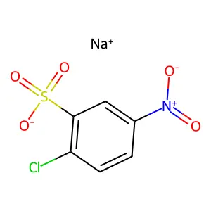 Benzenesulfonic acid, 2-chloro-5-nitro-, sodium salt (1:1) structure