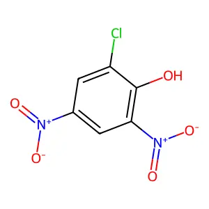 2-Chloro-4,6-dinitrophenol structure