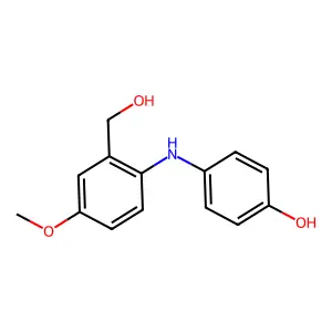 2-((4-Hydroxyphenyl)amino)-5-methoxybenzenemethanol structure