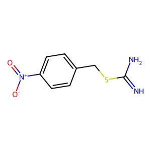 (4-Nitrophenyl)methyl carbamimidothioate structure