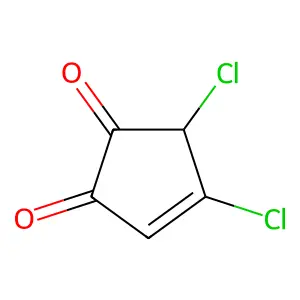 4,5-Dichlorocyclopent-3-ene-1,2-dione structure