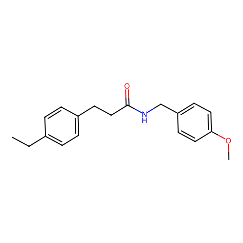 3-(4-ethylphenyl)-N-(4-methoxybenzyl)propanamide structure
