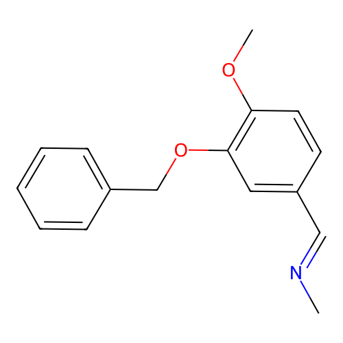 N-{(E)-[3-(benzyloxy)-4-methoxyphenyl]methylidene}methanamine structure