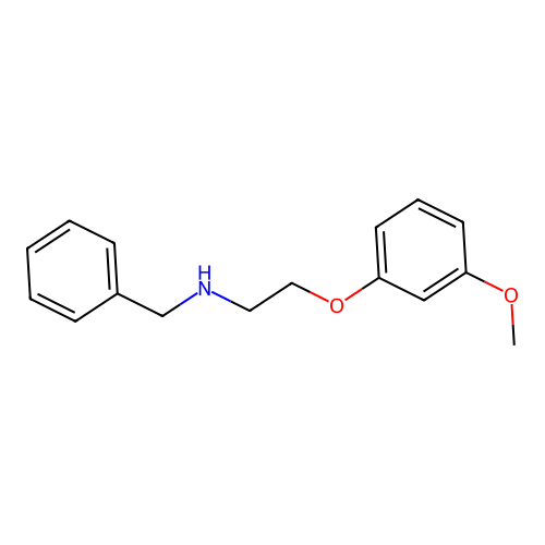 N-benzyl-2-(3-methoxyphenoxy)ethanamine oxalate structure
