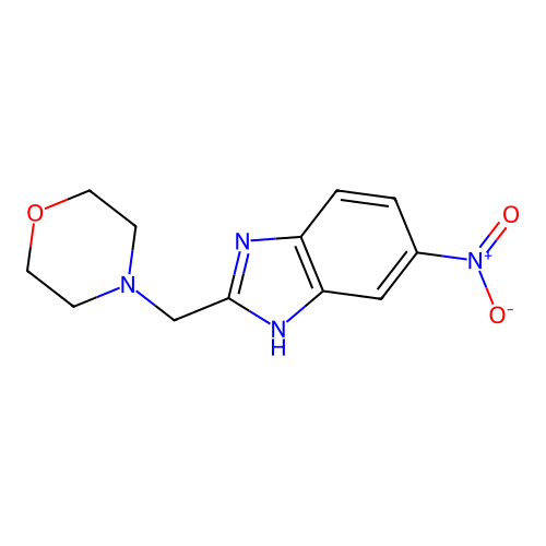 1H-Benzimidazole, 2-(4-morpholinylmethyl)-5-nitro- structure