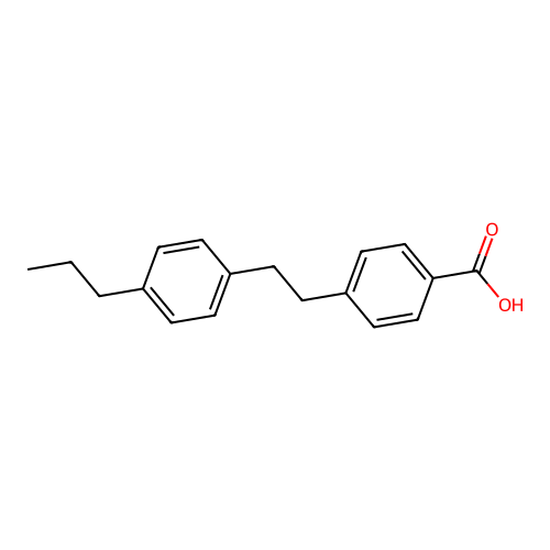 4-[2-(4-propylphenyl)ethyl]benzoic Acid structure