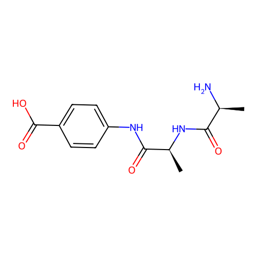 4-[[(2S)-2-[[(2S)-2-aminopropanoyl]amino]propanoyl]amino]benzoic Acid structure