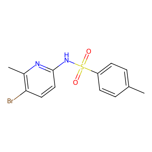 N-(5-bromo-6-methylpyridin-2-yl)-4-methylbenzenesulfonamide structure