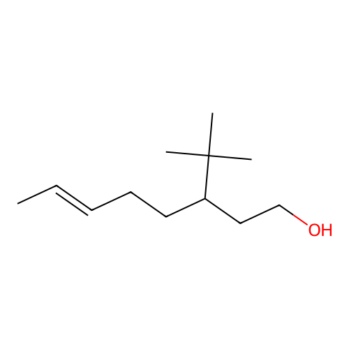3-t-Butyl-oct-6-en-1-ol structure