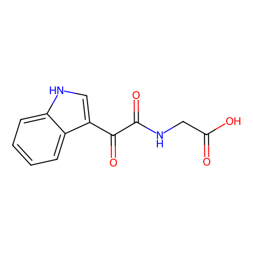 Glycine, N-(1H-indol-3-yloxoacetyl)- structure
