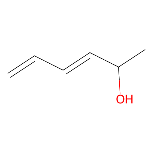 Hexa-3,5-dien-2-ol structure