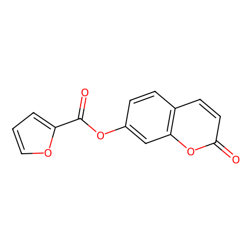 2-oxo-2H-chromen-7-yl furan-2-carboxylate structure