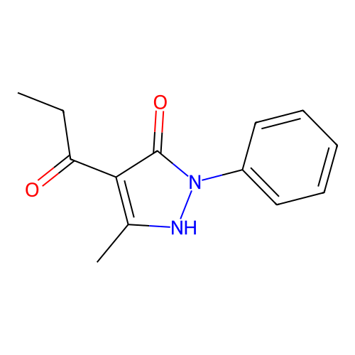 1-propanone, 1-(5-hydroxy-3-methyl-1-phenyl-1H-pyrazol-4-yl)- structure