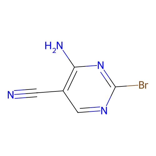 4-Amino-2-bromopyrimidine-5-carbonitrile structure