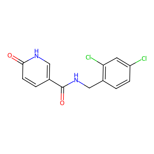 N-(2,4-Dichloro-benzyl)-6-hydroxy-nicotinamide structure