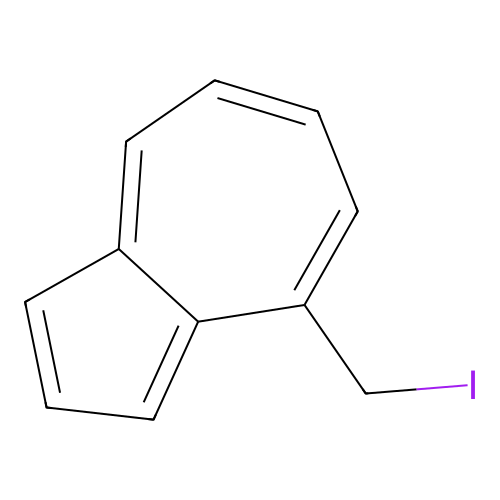 Azulene, 4-(iodomethyl)- structure