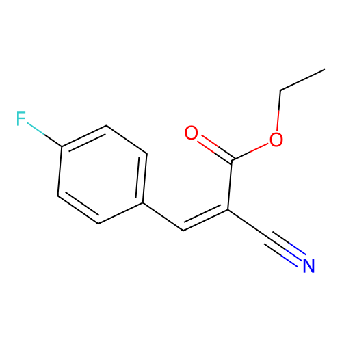 Ethyl 2-cyano-3-(4-fluorophenyl)prop-2-enoate structure