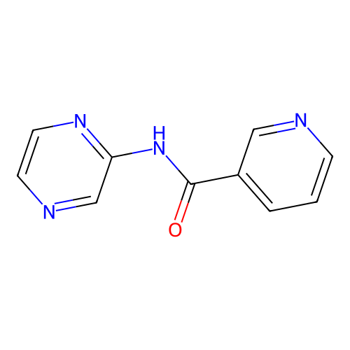 N-(pyrazin-2-yl)pyridine-3-carboxamide structure