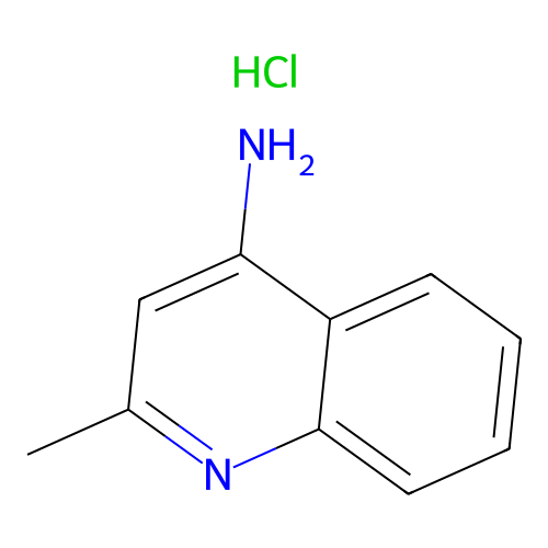 Quinaldine, 4-amino-, hydrochloride structure