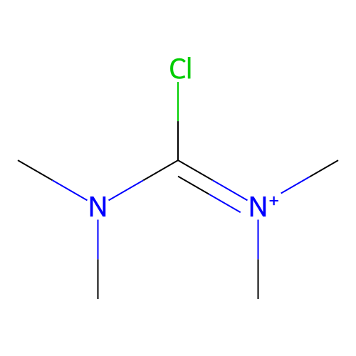 氯(二甲氨基)-N,N-二甲基亚氨鎓 structure