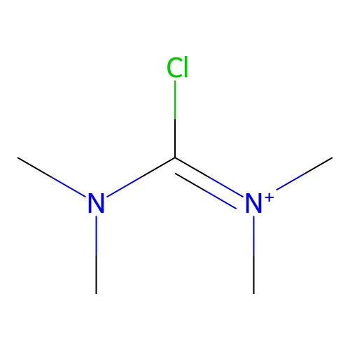 氯(二甲氨基)-N,N-二甲基亚氨鎓 分子结构
