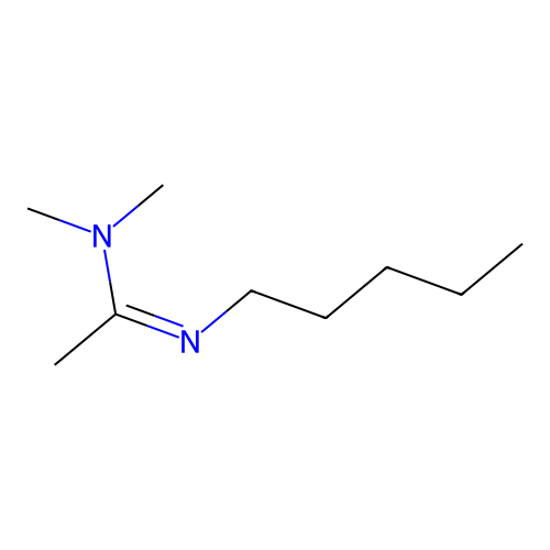 N,N-二甲基-N'-戊基乙脒 structure