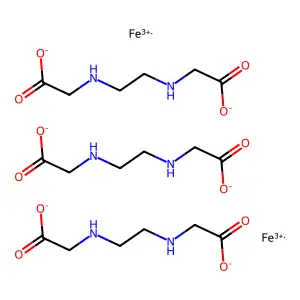 乙二胺-N,N-二乙酸铁(III) structure