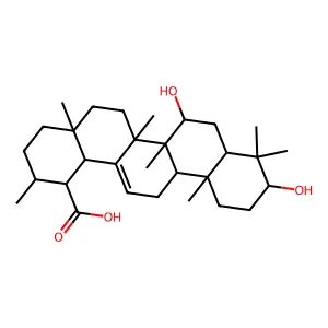 3,7-二羟基熊果-12-烯-29-酸 structure