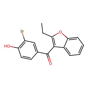 Bromobenzarone structure