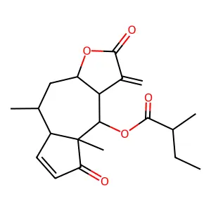6-O-(2-Methyl)-butyrylhelenalin structure