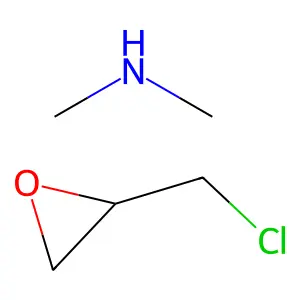 N-甲基甲胺--2-(氯甲基)环氧乙烷(1/1) structure